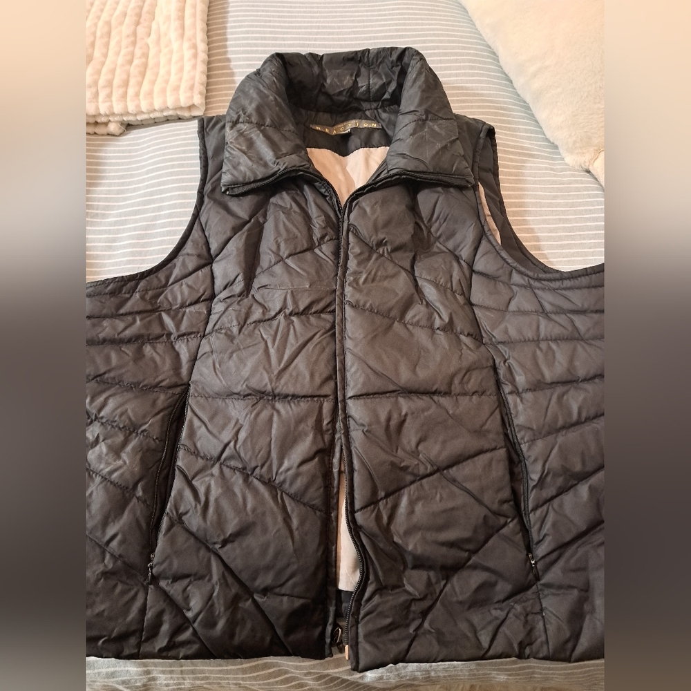 Kenneth Cole Reaction Black Quilted Outerwear